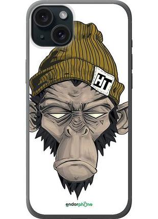 Чохол на iphone 15 plus мавпа в шапці "4183u-3097-10746"