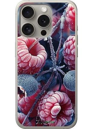 Чехол на iphone 15 pro морозные ягоды "6033u-3096-10746"