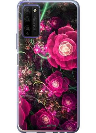 Чехол на huawei honor 30 lite абстрактные цветы 3 "850u-2074-10746"