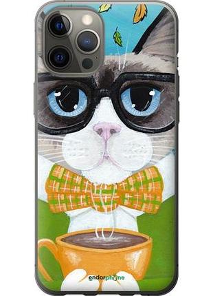 Чехол на iphone 12 pro max cat&coffee "4053u-2054-10746"