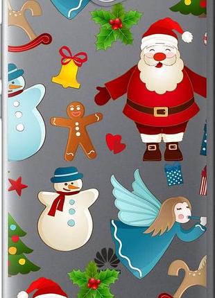 Чехол на huawei y7 2017 новогодний 1 "4614u-1019-10746"