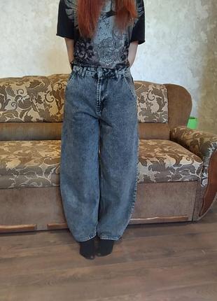 Джинси чорні baggy широкі