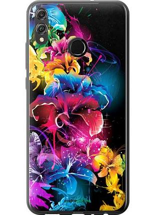 Чохол на huawei honor 8x абстрактні квіти "511u-1596-10746"