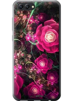Чехол на huawei honor v10 / view 10 абстрактные цветы 3 "850u-1579-10746"