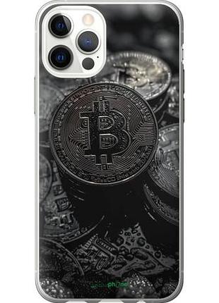 Чехол на iphone 12 pro black bitcoin "6090u-2052-10746"