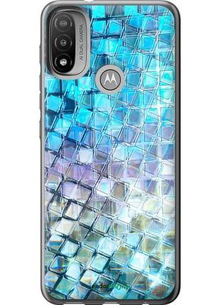 Чехол на motorola e20 переливающаяся чешуя "227u-2509-10746"