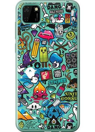 Чехол на huawei y5p стикер бомбинг 1 "693u-1936-10746"