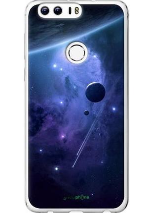 Чохол на huawei honor 8 планети в синьому космосі "171u-351-10746"