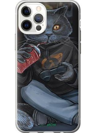 Чехол на iphone 12 gamer cat "4140u-2053-10746"