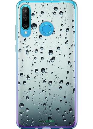 Чехол на huawei p30 lite стекло в каплях "848u-1651-10746"