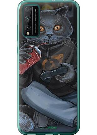 Чехол на huawei honor play 4t pro gamer cat "4140u-1914-10746"