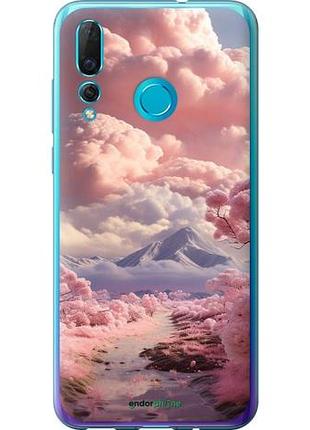 Чехол на huawei nova 4 розовые облака "5660u-1632-10746"