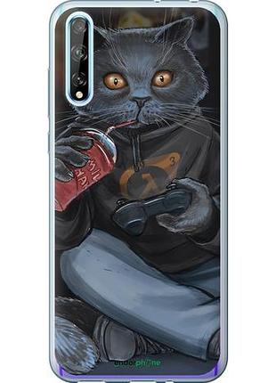 Чехол на huawei p smart s gamer cat "4140u-1813-10746"