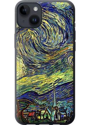 Чехол на iphone 14 plus винсент ван гог. звёздная ночь "163u-2645-10746"