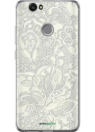 Чохол на huawei nova біле мереживо "4383u-439-10746"