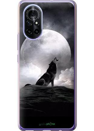 Чехол на huawei nova 8 воющий волк "934u-2245-10746"