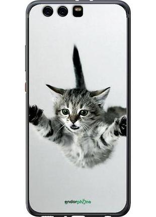 Чехол на huawei p10 plus летящий котёнок "2322u-963-10746"