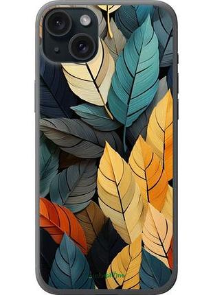 Чехол на iphone 15 plus кольорове листя "5644u-3097-10746"