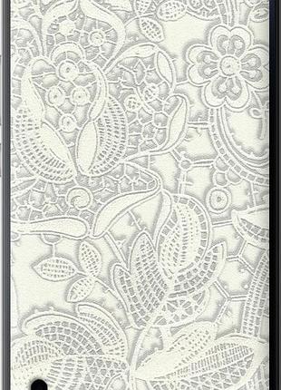 Чехол на huawei honor 6 plus белое кружево "4383u-179-10746"