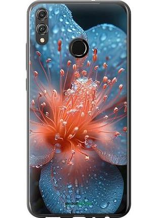 Чехол на huawei honor 8x роса на цветке "6039u-1596-10746"