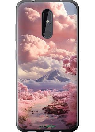 Чохол на nokia 3.2 рожеві хмари "5660u-1705-10746"