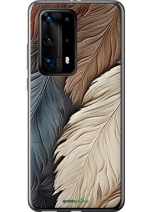Чехол на huawei p40 pro plus листья в стиле бохо "5643u-1917-10746"