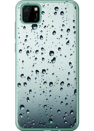 Чехол на huawei y5p стекло в каплях "848u-1936-10746"