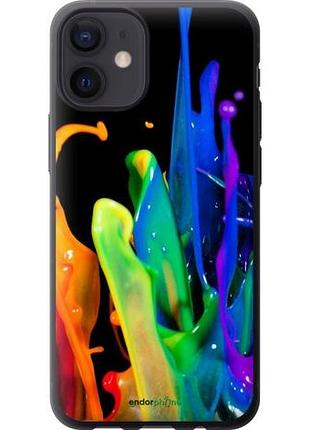 Чехол на iphone 12 mini брызги краски "3957u-2071-10746"