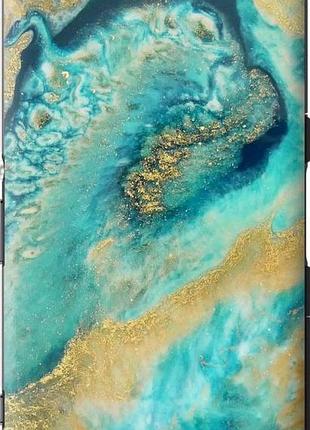 Чехол на sony xperia z3 compact d5803 green marble "4365u-277-10746"