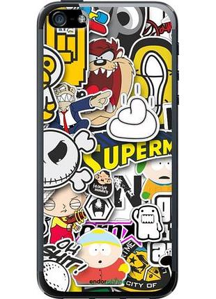 Чехол на iphone se popular logos "4023u-214-10746"