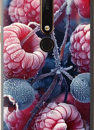 Чехол на nokia 6 2018 морозные ягоды "6033u-1386-10746"
