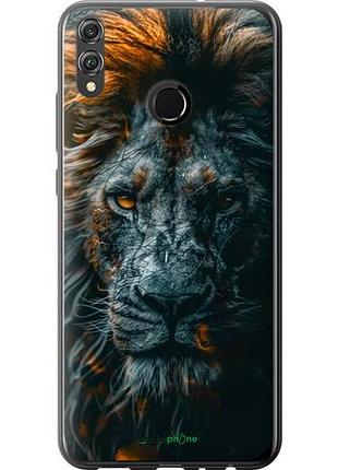 Чехол на huawei honor 8x лев в сумерках "6154u-1596-10746"