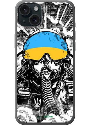 Чехол на iphone 15 plus призрак киева v3 "5307u-3097-10746"