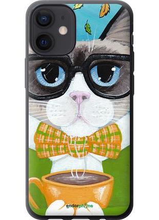Чехол на iphone 12 mini cat&coffee "4053u-2071-10746"