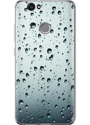 Чехол на huawei nova стекло в каплях "848u-439-10746"