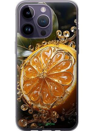 Чехол на iphone 14 pro max лимон "5647u-2667-10746"
