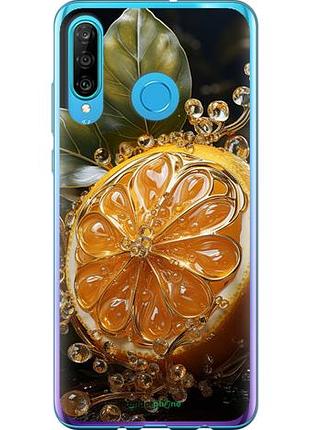 Чехол на huawei p30 lite лимон "5647u-1651-10746"
