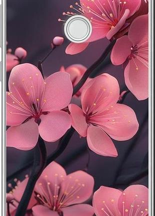 Чохол на huawei p8 lite (2017) пурпурова сакура "6075u-777-10746"