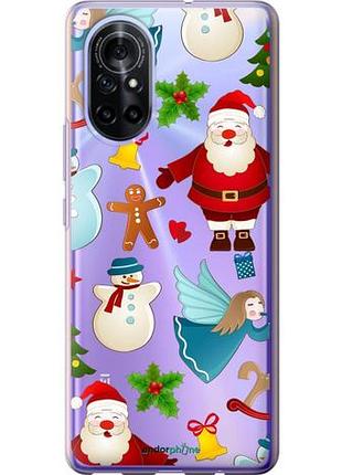 Чехол на huawei nova 8 новогодний 1 "4614u-2245-10746"