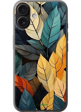 Чехол на iphone 16 plus кольорове листя "5644u-3714-10746"