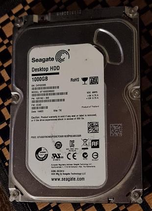 100% hdd 3.5 1 тб seagate barracuda 7200 147/151 жорсткий диск сигейт st1000dm003-1er162