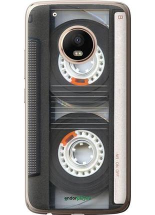 Чехол на motorola moto g5 plus кассета "876u-1038-10746"