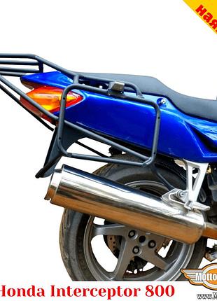 Honda interceptor 800 (98-01) цельносварная багажная система для кофров givi / kappa monokey system