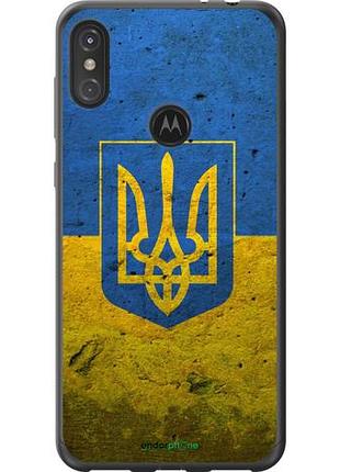 Чехол на motorola one power флаг и герб украины 2 "378u-1588-10746"