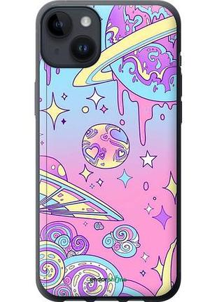 Чехол на iphone 14 plus розовая галактика "4146u-2645-10746"
