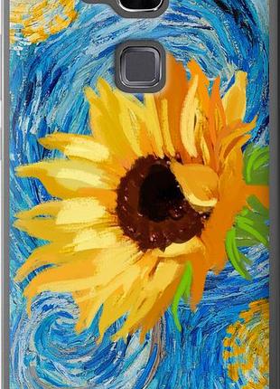 Чехол на huawei ascend mate 7 цветы желто-голубые "5308u-140-10746"