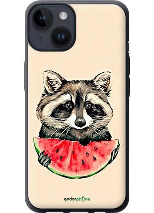 Чехол на iphone 14 енотик с арбузом "4605u-2648-10746"