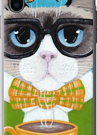 Чехол на iphone x cat&coffee "4053u-1050-10746"