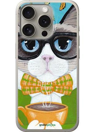 Чехол на iphone 15 pro cat&coffee "4053u-3096-10746"