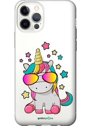 Чехол на iphone 12 pro единорог в очках "4879u-2052-10746"